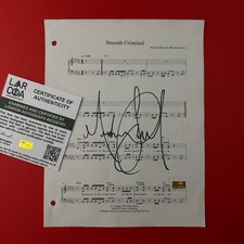 MICHAEL JACKSON Hand-Signed 