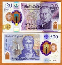 Great Britain 20 pounds, 2023 (2024), P-400a King Charles III UNC Polymer picture