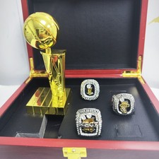 3PCS Miami Heat Championship Ring Set &Trophy W Wooden Box 2006 2012 2013 picture