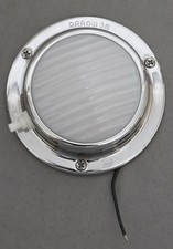 NOS Arrow 36 Chrome Base Compartment/Step Light, Frosted Polycarbonate Lens picture