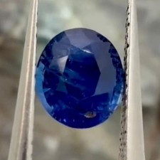 AIG Certified 1.01Ct Natural Unheated Royal Blue Sapphire picture