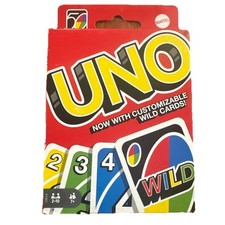 Mattel Uno Card Game New With Customizable Wild Cards picture