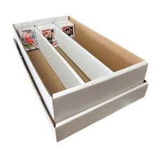 3 Premium 3000 Count Card Boxes 3-Row Trading Card Storage Box Woodhaven Trading picture