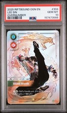 2025 RIFTBOUND: LEAGUE OF LEGENDS OGN-ORIGINS #304 LEE SIN - BLIND MONK PSA 10 picture