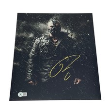 Tom Hardy Signed Bane 11x14 Photo Batman Dark Knight Autograph Beckett BAS picture