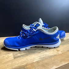 Nike Free Trainer Men's Low Top Lace-Up Sneaker Blue/White/Black 819012-402 picture