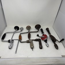 Vintage Stanley Craftsman Millers Hand Drills Eggbeater Drills USA England Made picture