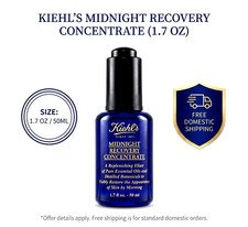 New Kiehls Midnight Recovery Concentrate 1.7 oz / 50 ml NIB  picture
