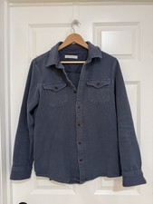 Outerknown Chroma Blanket Shirt Men’s Size Small Navy Blue Organic Cotton picture