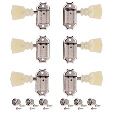 Kluson 3+3 Deluxe Series Tuners, Nickel picture