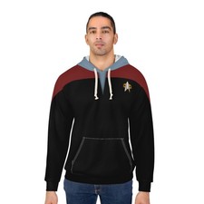 Star Trek Voyager Red Pullover Hoodie - ST VOY Red Shirt picture