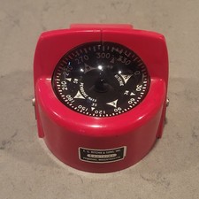 Vintage E.S. Ritchie & Sons Red Explorer Compass Boston Whaler EXCELLENT COND. picture