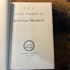 THE SHORT STORIES OF KATHERINE MANSFIELD 1950 ALFRED A KNOPF picture