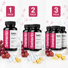 1-3 PACK Selerb Liposomal NAD+ for Women, 8-in-1 NAD+ Q10 Supplement 90 Capsules picture