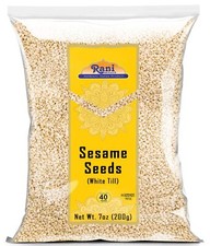 Rani Sesame Seeds Whole White, Hulled (Till) 7oz (200gm) picture