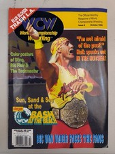 RARE WCW Wrestling Magazine Issue 8 Hulk Hogan Cover October 1995 WWE WWF picture
