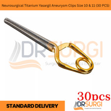 Neurosurgical Titanium Yasargil Aneurysm Clips Size 10 & 11 (30 PCS) picture