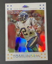 2007 Topps Chrome LaDainian Tomlinson Touchdowns LT-20 White Refractor #/100 SP picture