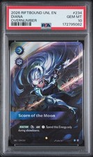Riftbound Diana English : League of Legends Unleashed #234 Overnumber PSA 10 picture