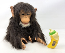 Vtg 2008 Hasbro Furreal Friends Cuddle Chimp Chimpanzee w/ Bottle Tested Works picture