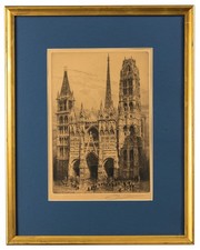 Antique French Etching, Charles Pinet (1867–1932) 