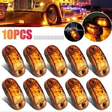 10-20Pcs Amber / Red Marker Lights LED Truck Trailer Oval Clearance Side Lamp picture