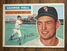 1956 Topps George Kell #195 HOF Chicago White Sox EX  No Creases picture