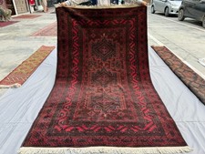 Brown Antique Afghan Baluchi Rug 5x8 Hand Knotted Persian Style Oriental Carpet picture