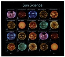 US 2021 Forever Space Sun Science full Sheet of 20 Sc.#5598-5607, MNH. FV $16.40 picture