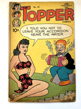 United Features TIP TOPPER (1952) #19 Fritzi Ritzi Swimsuit Cover Golden Age GD- picture