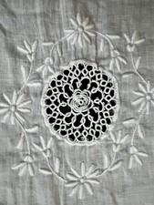 Edwardian Slip Antique Tatted Lace White 1900s Collector Dress PRISTINE Sz S/M picture