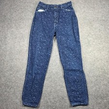 VTG Gitano Express Jeans‎ Women 11/12 Blue Tapered Leg High Rise Acid Wash picture