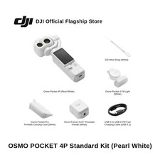 Official DJI White Pocket 4 Pro Standard Vlog Creator Combo Camera, US No Tariff picture