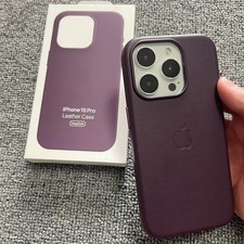 Leather Phone Case Magnetic Original For iPhone 15 Pro Max Plus 15 Magsafe Cover picture