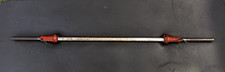 VINTAGE Dan Lurie 5ft Standard Barbell with 52 BRISTOL ST BROOKLYN collars picture