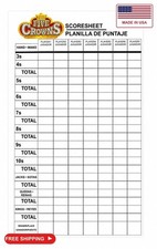 5 Crowns Game scorecard 130 Double Sided Sheets 260 Pages Replacement Five Crown picture