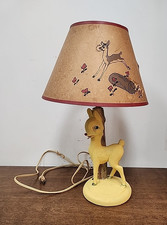 All Original Vintage RLM Montgomery Ward 1940s Rudolph Reindeer Lamp w/ Shade picture
