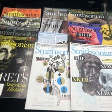 Lot of 10 Smithsonian Magazines 2018 thru 2020 History Art Culture Nature picture