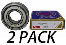 2PACK NSK 6204ZZCM 20X47X14MM MADE IN JAPAN Double Metal Sealed Bearings picture