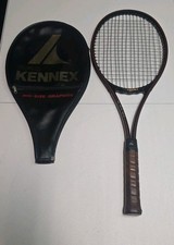 Vintage Pro Kennex Black Ace 98 Mid-Size 100% Graphite Tennis Racquet Headcover picture