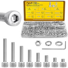 720Pcs M3 Screws Assortment Kit, Hex Socket Head Cap Bolts, Nuts & Washers Assor picture