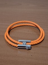 Brand New Hermes Tuornis Tresse Bracelet Orange Size T4 picture