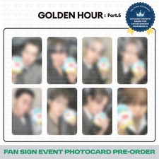 [PreSale] ATEEZ 14th Mini Golden Hour Part.5 WhosfanStore Fan Sign Event Photoca picture