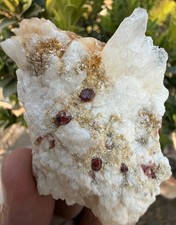 79 gram Natural Garnet combine Quartz crystal specimen Gemstone picture