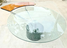 Vintage Cattelan Italia GEO Coffee Table Paolo Cattelan Marble Glass Burl Wood picture