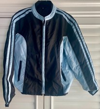Daniel Donovan Motorcycle Riding Jacket Biker Blue Black Size XL Zipper Lining picture