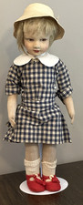 Vintage French 19” Raynal Cloth Character Doll picture