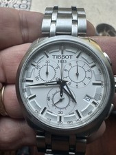 Tissot Couturier Men's Chronograph Watch White Dial, Silver Bracelet picture