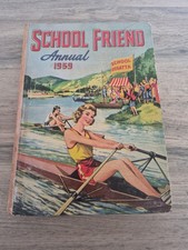 Vintage School Friend Annual 1959 Hardback Vintage picture