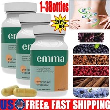 3 Pack Emma Gut Health Supplement 180 Capsules for Bloating Relief & Leaky Gut~ picture